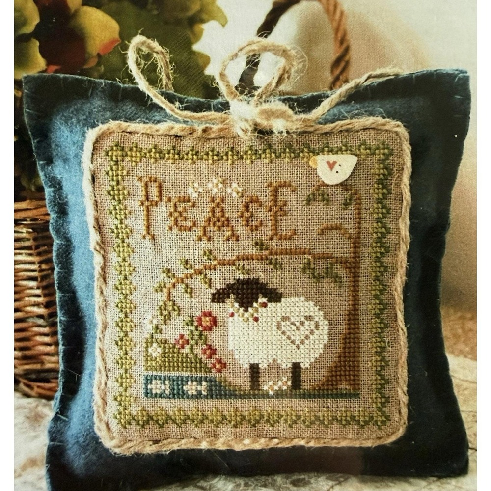 Little House Needleworks Little Sheep Virtue No. 3 PEACE Mini Cross Stitch Chart
